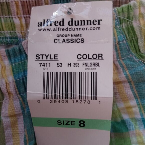 🌴Vacation Ready! NWT Alfred Dunner Green/White 3PC Outfit Top, Tank & Shorts 10 - Picture 5 of 5